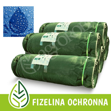 Fliz ochronny do okrywania bel słomy, siana, 145g/m2, 10,4m x 25m