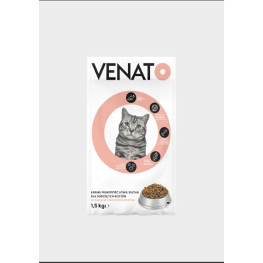 Karma dla kota VENATO sucha łosoś 1,5 kg