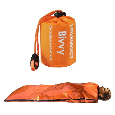 Plecak ewakuacyjny 30L + zestaw survivalowy kolor czerwony