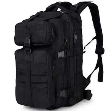 Plecak ewakuacyjny 30L + zestaw survivalowy kolor czarny