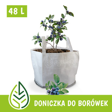 Doniczka elastyczna do sadzenia borówek 48L 45x30